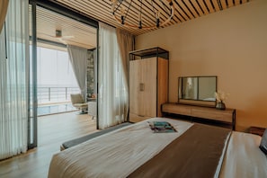 Vila Panorama, 2 kamar tidur, tepi pantai | 2 kamar tidur, brankas, kedap suara, dan setrika/meja setrika