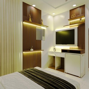 Klassieke eenpersoonskamer | Lakens van Egyptisch katoen, luxe beddengoed, donsdekens