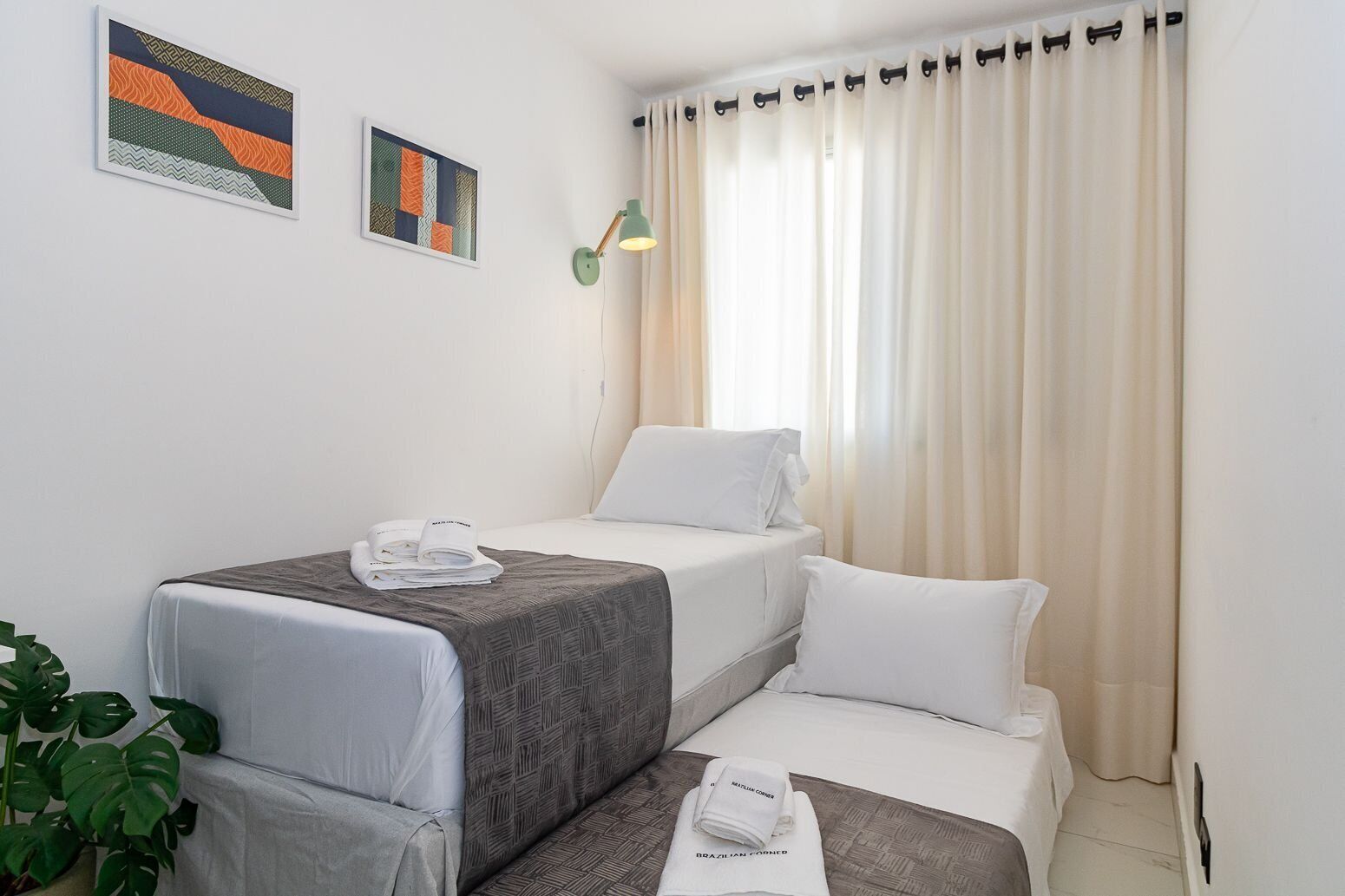 Departamento básico | 2 habitaciones, espacio para trabajar con laptop y wifi gratis 