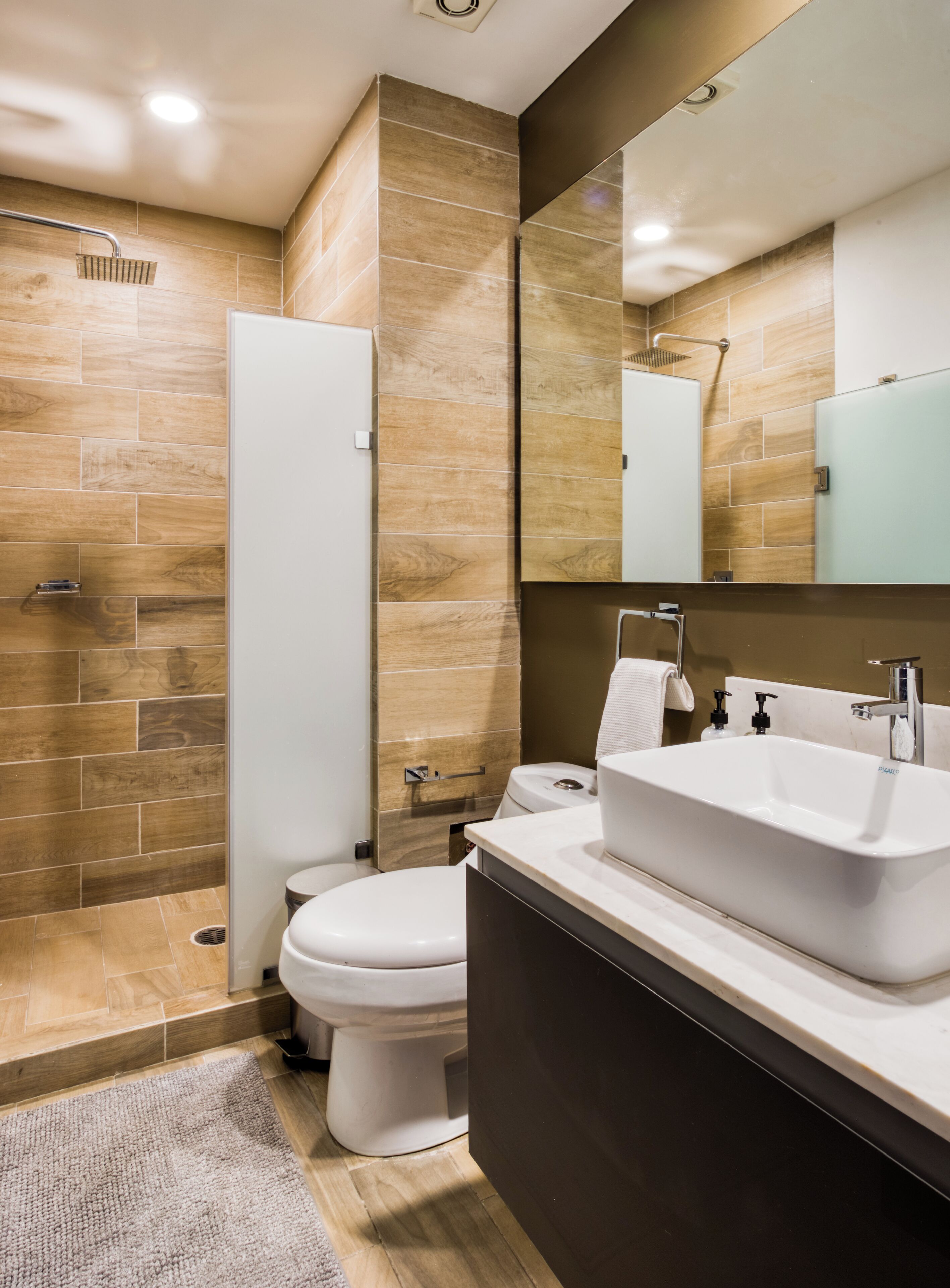 Departamento | Baño | Regadera, amenidades de baño gratuitas, toallas, jabón 