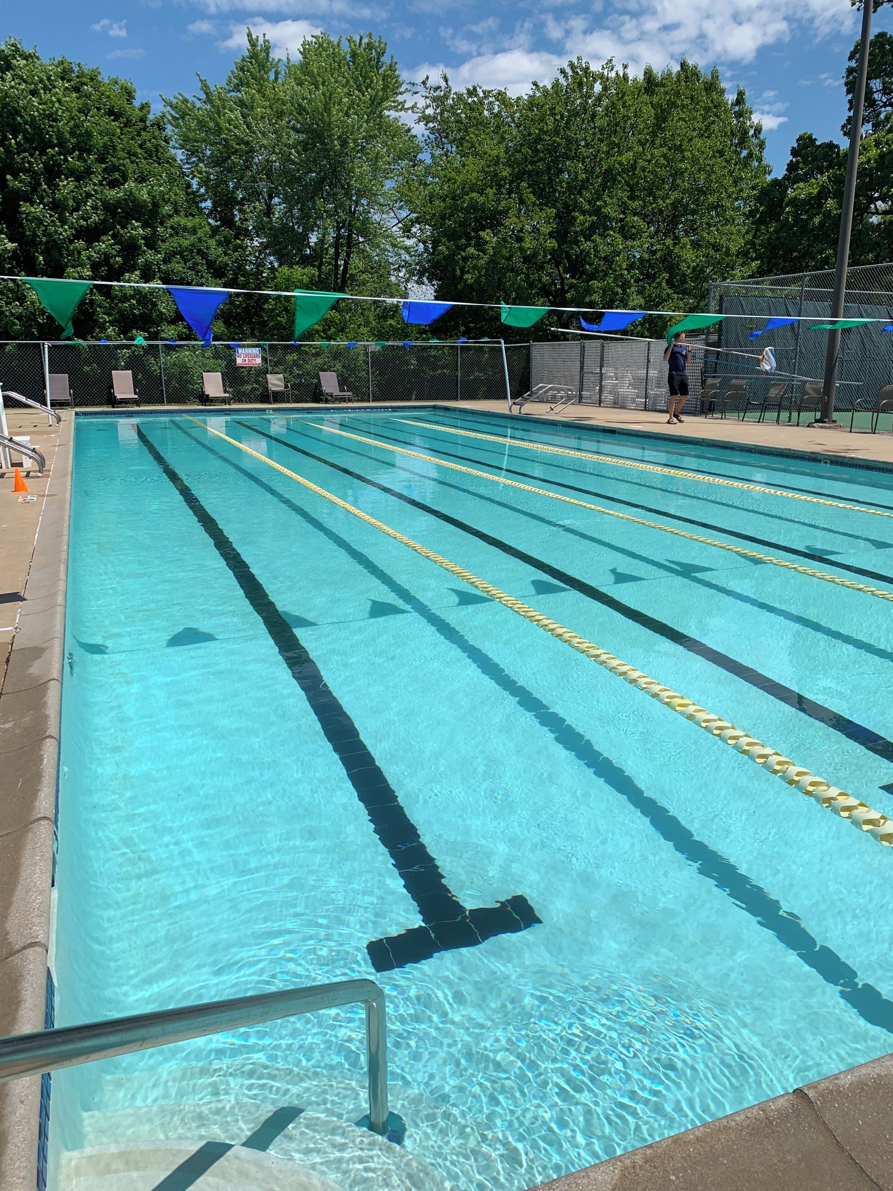 Alberca al aire libre por temporada 