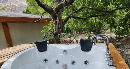 Cabaña de montaña (jacuzzi exterior)