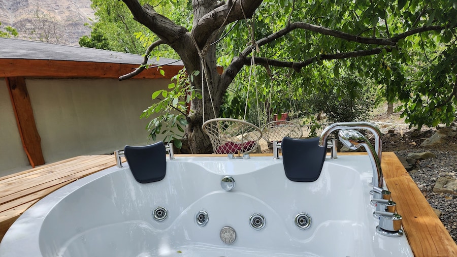 Cabaña de montaña (jacuzzi exterior)