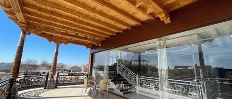 Quarto casal ou duplo conforto | Terraço/pátio