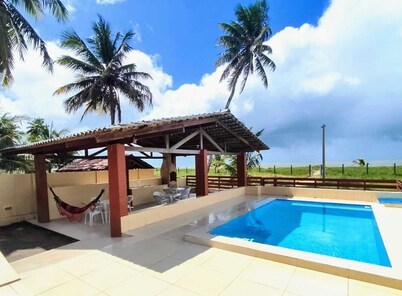 House by the sea, with swimming pool