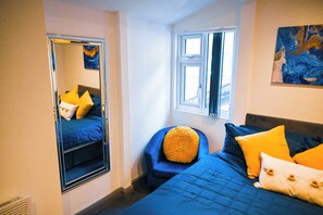 1 غرفة نوم ومكتب ومكواة/لوح كي وواي فاي