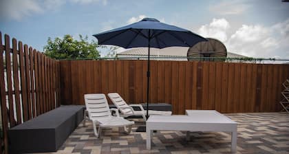 Stylish 2BR 1Bath APT with Pool and Deck, a stone's throw from St. Lawrence Gap.