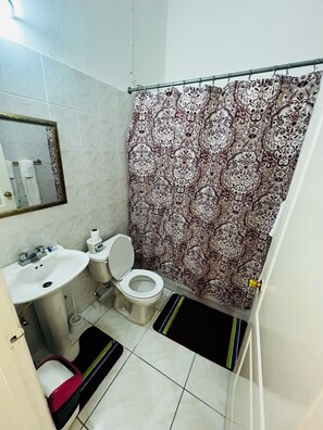 Articles de toilette écologiques, sèche-cheveux, serviettes fournies
