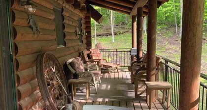 Log cabin in the woods with Marion Lake access in Otter Tail County.