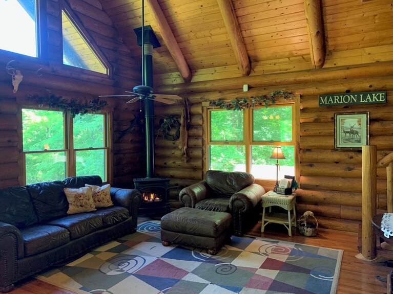 Make Memories - Secluded Log Cabin On Marion Lake Channel With Private Dock - Rush Lake, MN