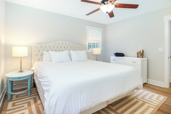 3 bedrooms, iron/ironing board, travel cot, WiFi