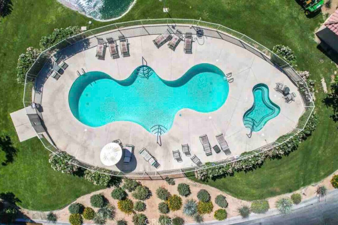 A heated pool
