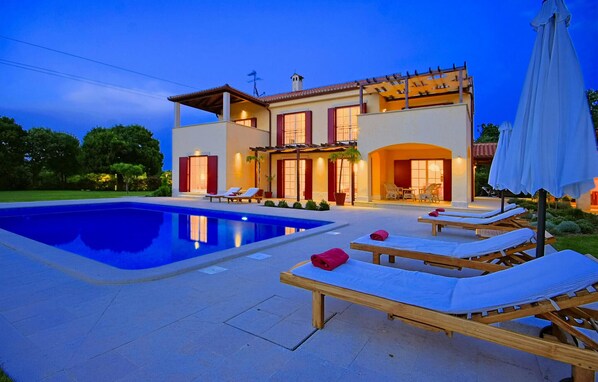 A heated pool