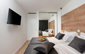 4 dormitorios, cuna de viaje, wifi gratis y ropa de cama