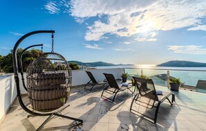 Terrace/patio - Beach front home in Razanj (Razanj)