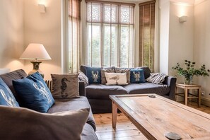 Télévision, cheminée, chaîne hi-fi