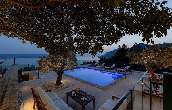 A heated pool
