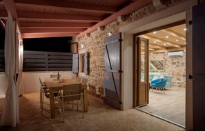 Outdoor dining - Stunning home in Vrbanj (Vrbanj)