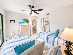 2 bedrooms, iron/ironing board, travel cot, WiFi