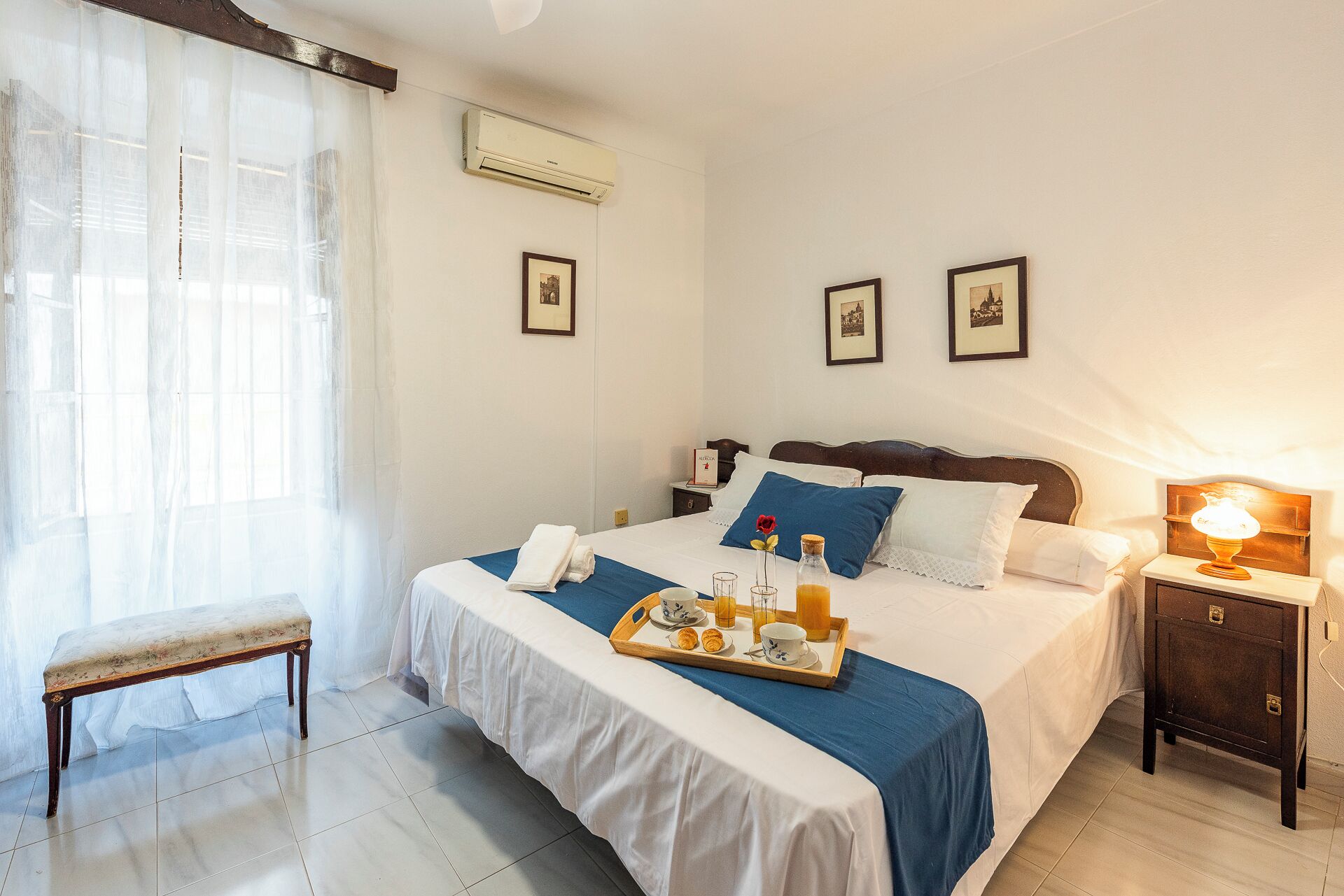 5 dormitorios, tabla de planchar con plancha, wifi gratis y ropa de cama