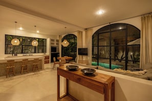 Villa, 2 Bedrooms | Living area | 32-inch TV with digital channels