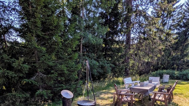 Hus, 3 soverom, røyk, terrasse | Grill-/piknikområde