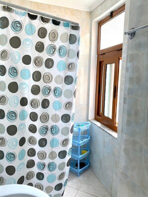 Apartment, 2 Bedrooms, Balcony, City View | Bathroom shower - Tns Apartment Durres (Golem)