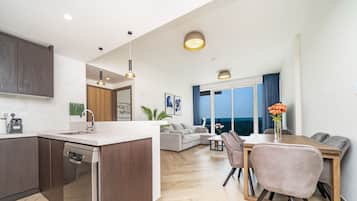 Deluxe-íbúð | Einkaeldhús