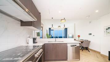 Deluxe-íbúð | Einkaeldhús