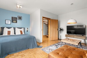 2 Schlafzimmer, Reisekinderbett, WLAN