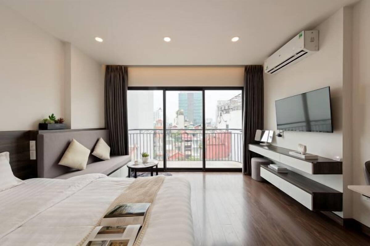 Roupas de cama premium, individualmente mobiliados, escrivaninha