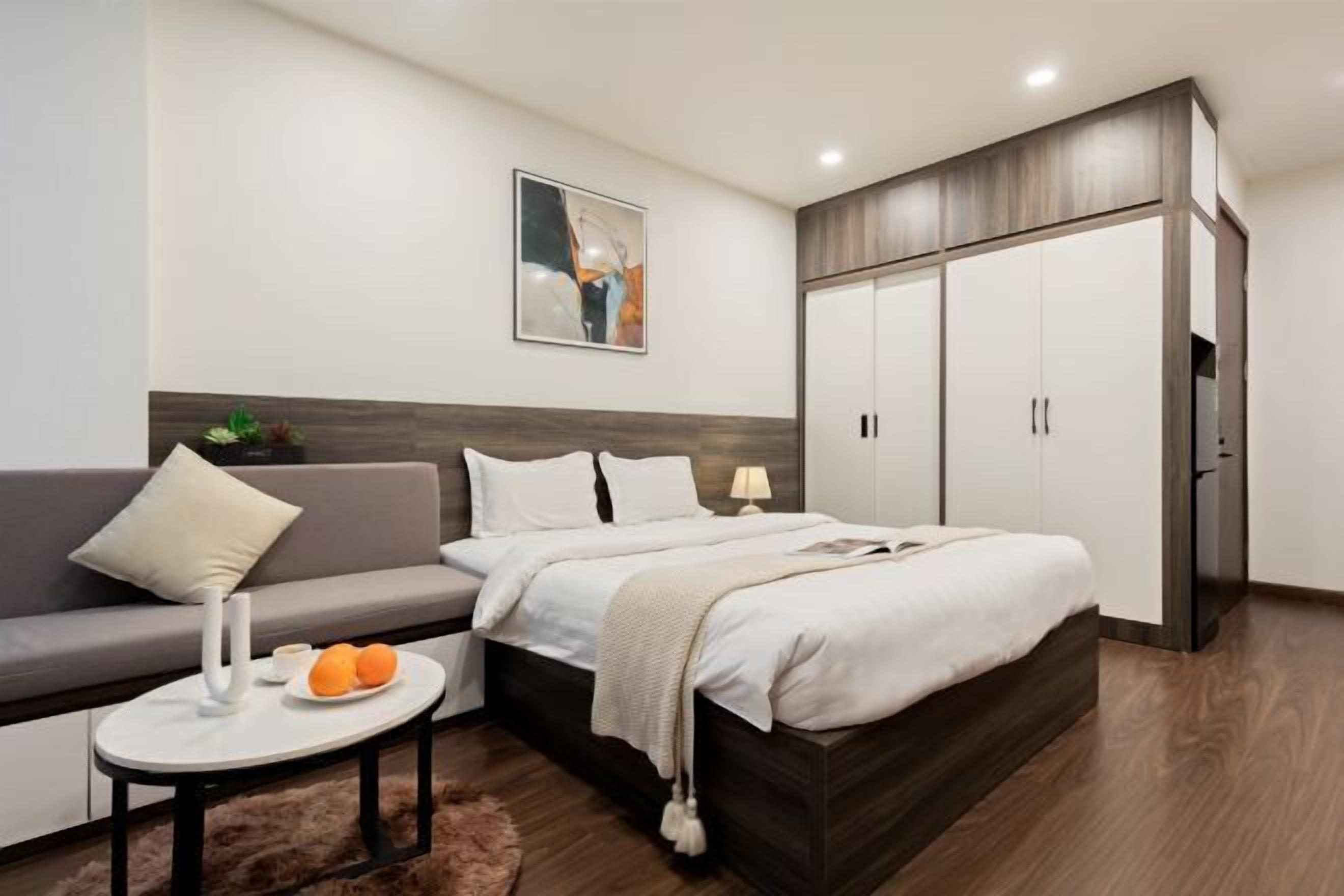 Premium bedding, individually furnished, desk, laptop workspace