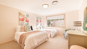 4 bedrooms, desk, travel crib, free WiFi