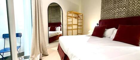 1 室のベッドルーム、アイロン / アイロン台、WiFi (無料)、ベッドシーツ