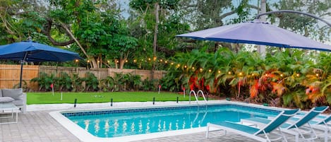 Beheizter Pool