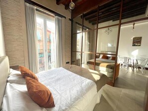 1 makuuhuone, vuodevaatteet