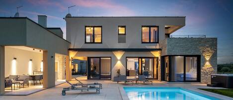 A heated pool