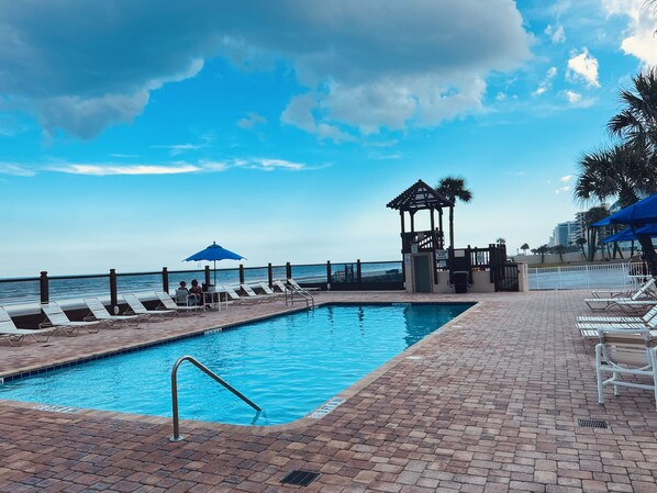 Indoor pool, outdoor pool