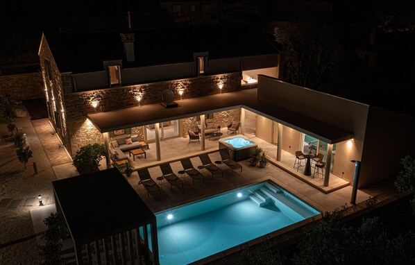 A heated pool