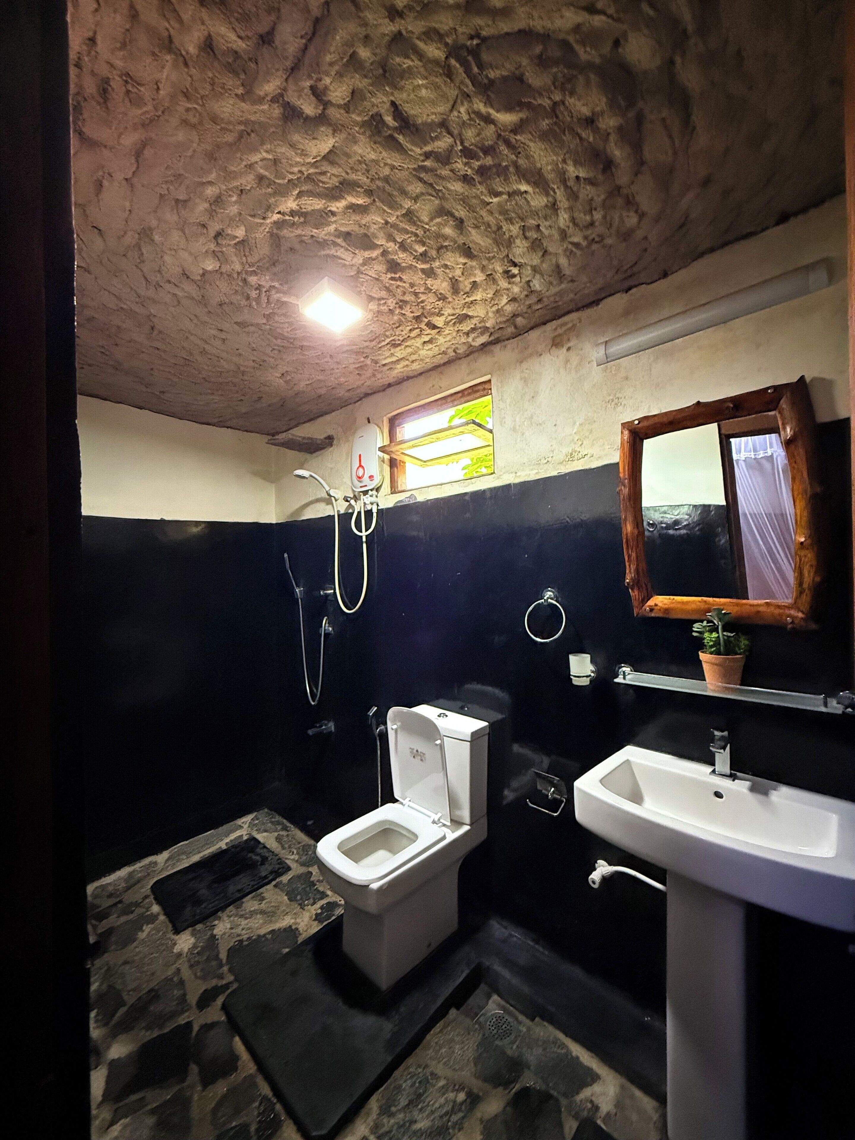 Rainfall showerhead, hair dryer