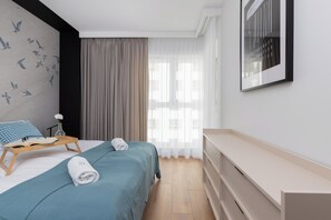 Apartment, 1 Schlafzimmer, Balkon | 1 Schlafzimmer, Bettwäsche