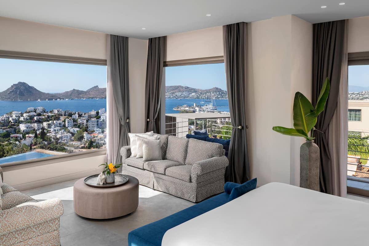 Suite Luxe, balcon (Sunset) | 1 chambre, minibar, coffres-forts dans les chambres, bureau