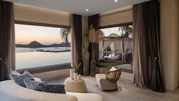 Phòng Suite, quang cảnh biển (Swim Up Sunset Suite) | 1 phòng ngủ, minibar, két bảo mật tại phòng, bàn