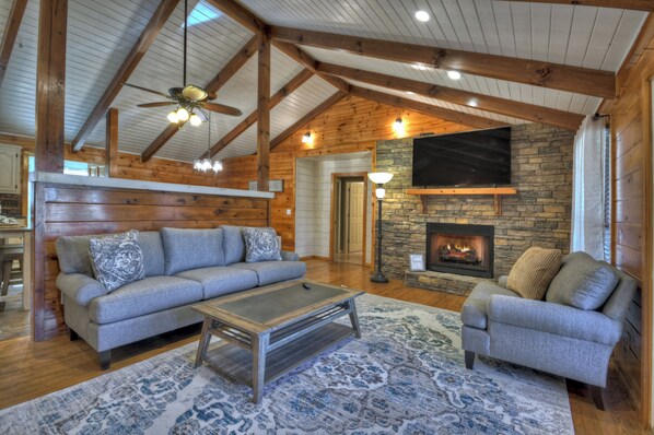 TV - Large Cabin Near the town of Blue Ridge! (Blue Ridge)