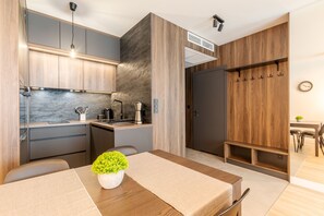 Superior Apartment | Private kitchenette | Fridge, stovetop, dishwasher, coffee/tea maker - RentPlanet - Kras Resort (Szklarska Poreba)