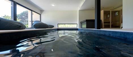Indoor pool, a heated pool