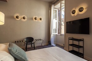 2 makuuhuonetta, silitysrauta/-lauta, vauvan matkasänky, ilmainen Wi-Fi