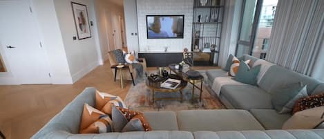 Apartment, 2 Queen Beds | Living area