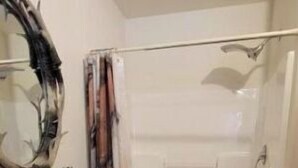 A bathroom with a shower, a toilet, and a sink. - Romantic Little Houses In Mountain, Bedrooms #7 (Brcko)