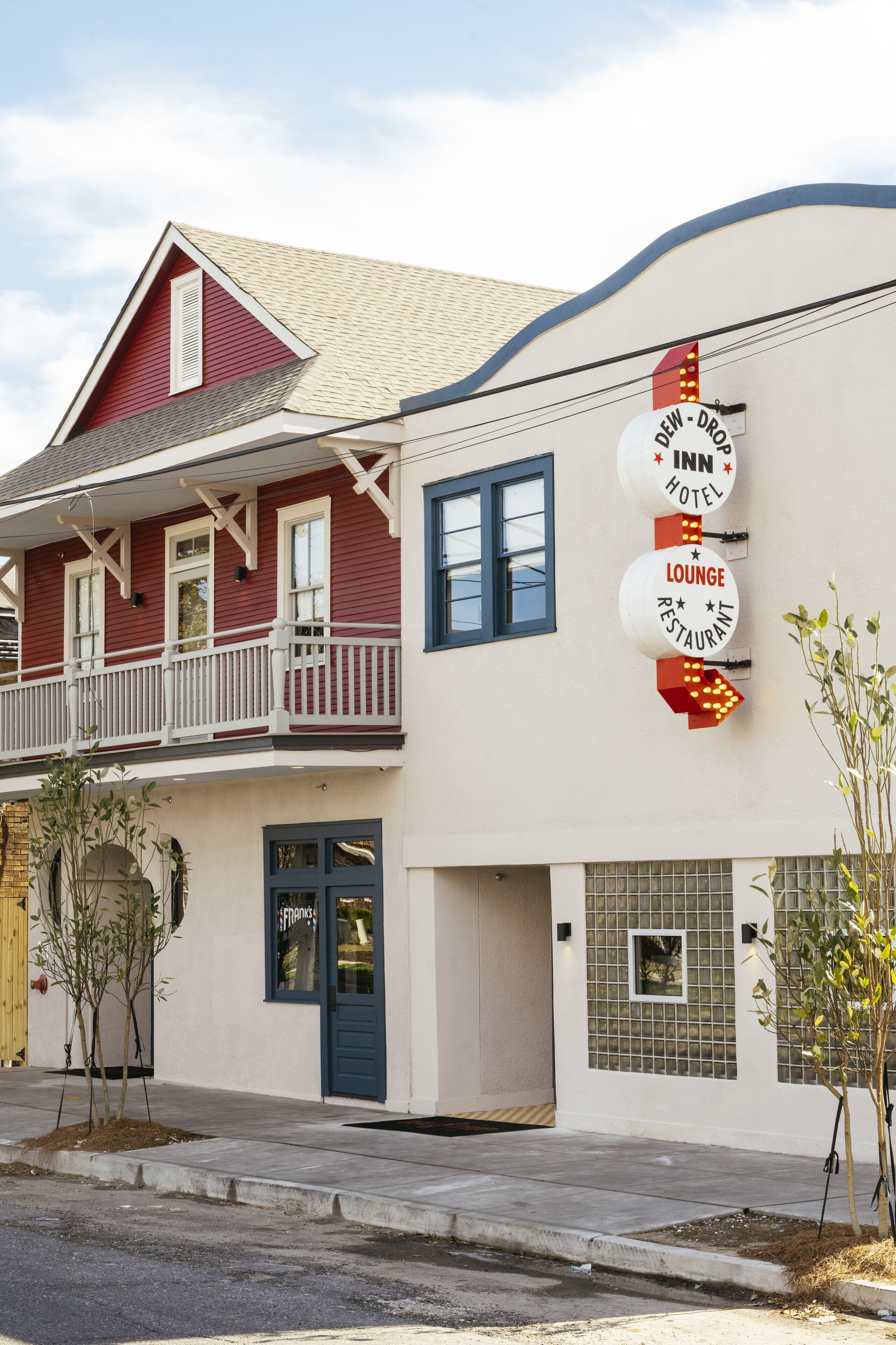 Overnatningsstedets facade